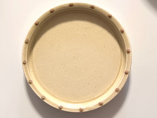 Kimano pottery - 7 sun plate - Sansai