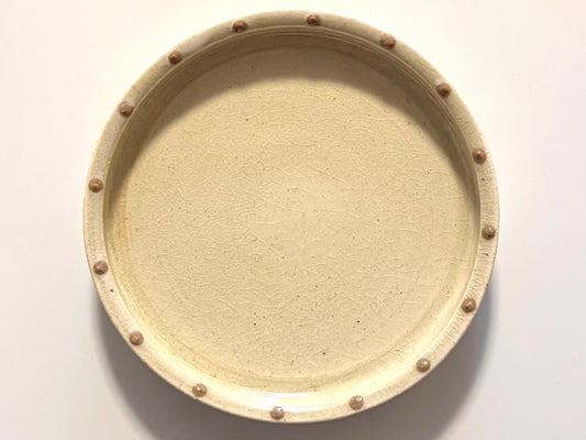 Kimano pottery - 7 sun plate - Sansai