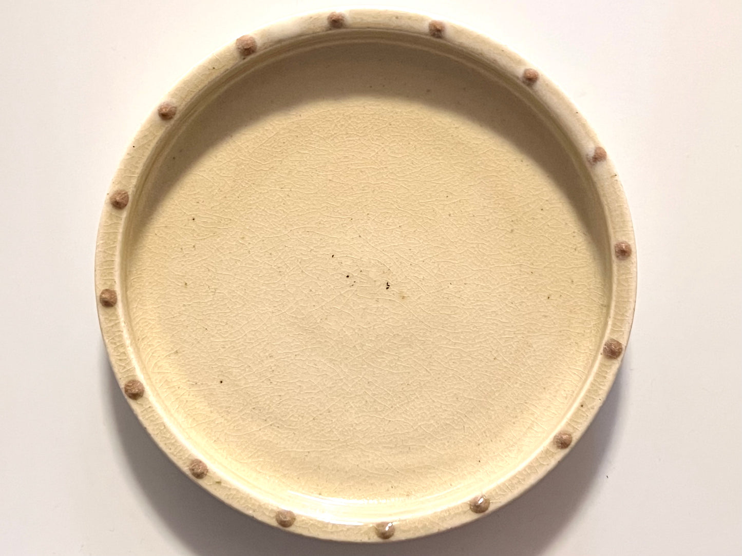 Kimano pottery - 7 sun plate - Sansai