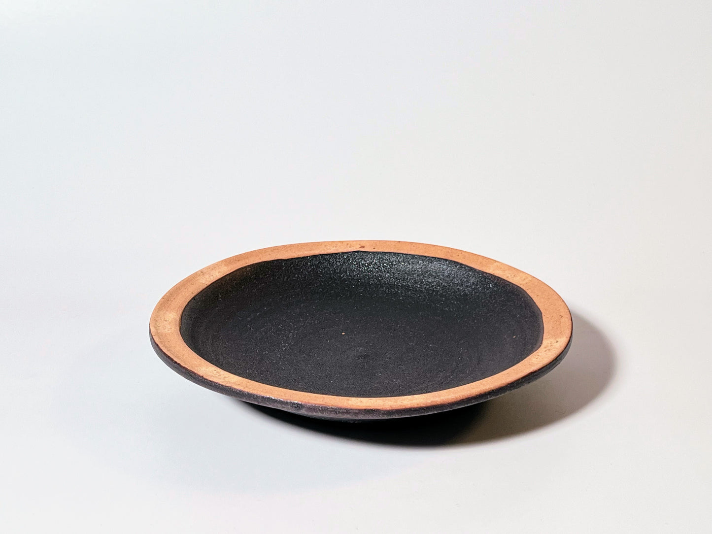 Kaori Sasaki (Noharaya) - 6-inch plate - black glaze