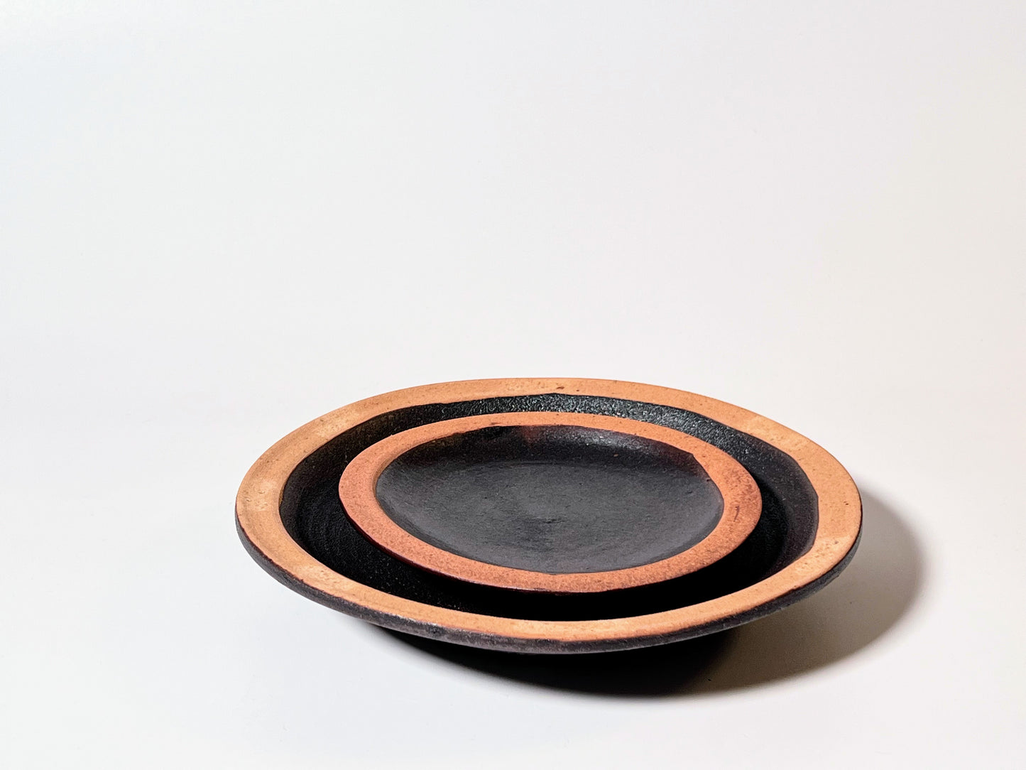 Kaori Sasaki (Noharaya) - 6-inch plate - black glaze