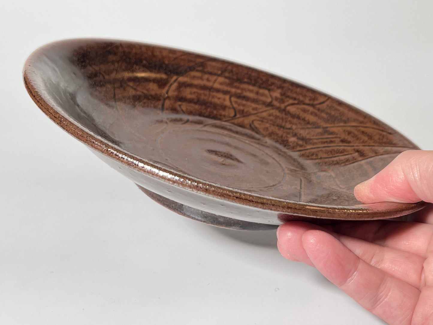 Kaori Sasaki (Noharaya) – Iron glaze 7 inch plate