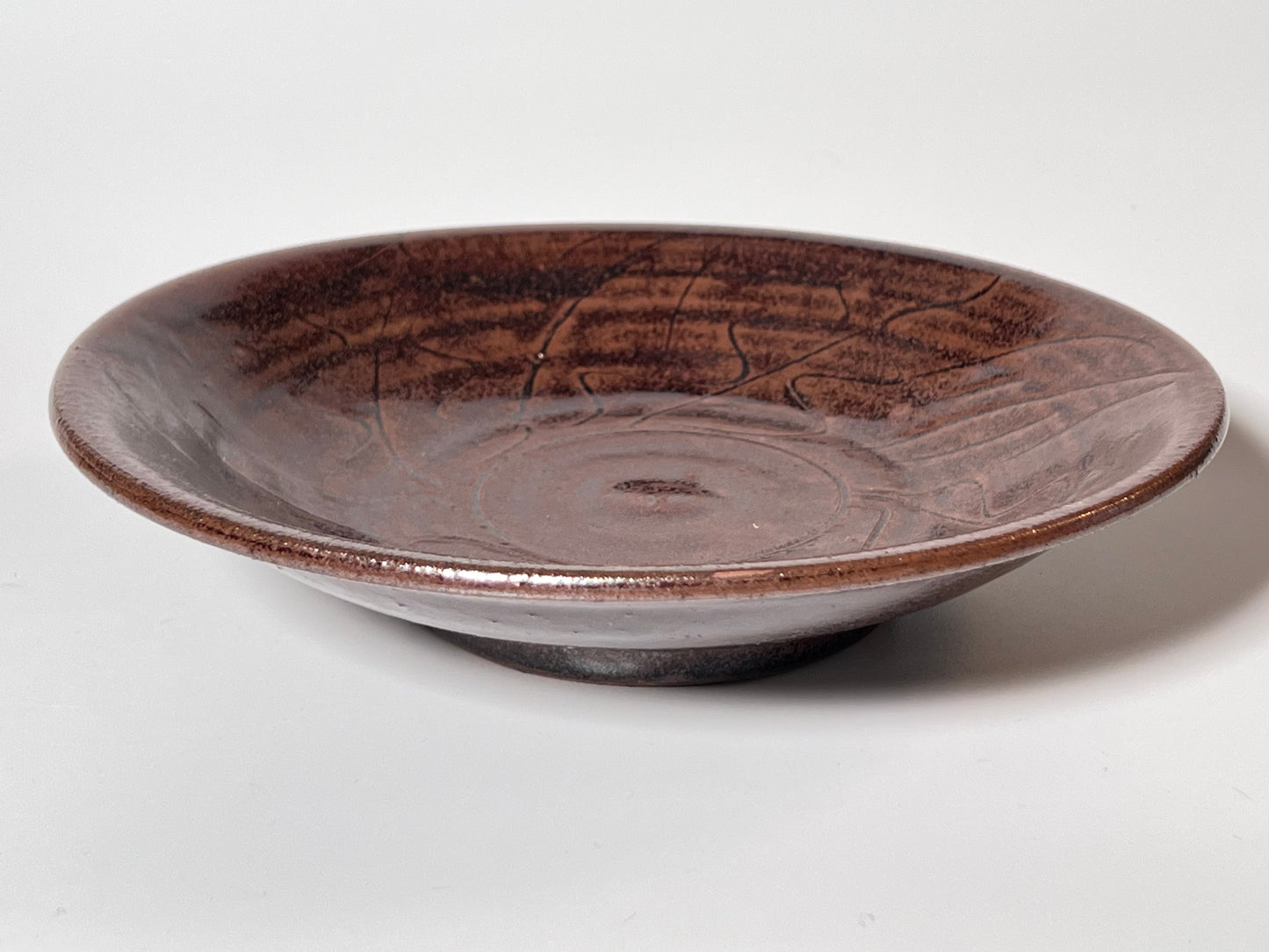 Kaori Sasaki (Noharaya) – Iron glaze 7 inch plate