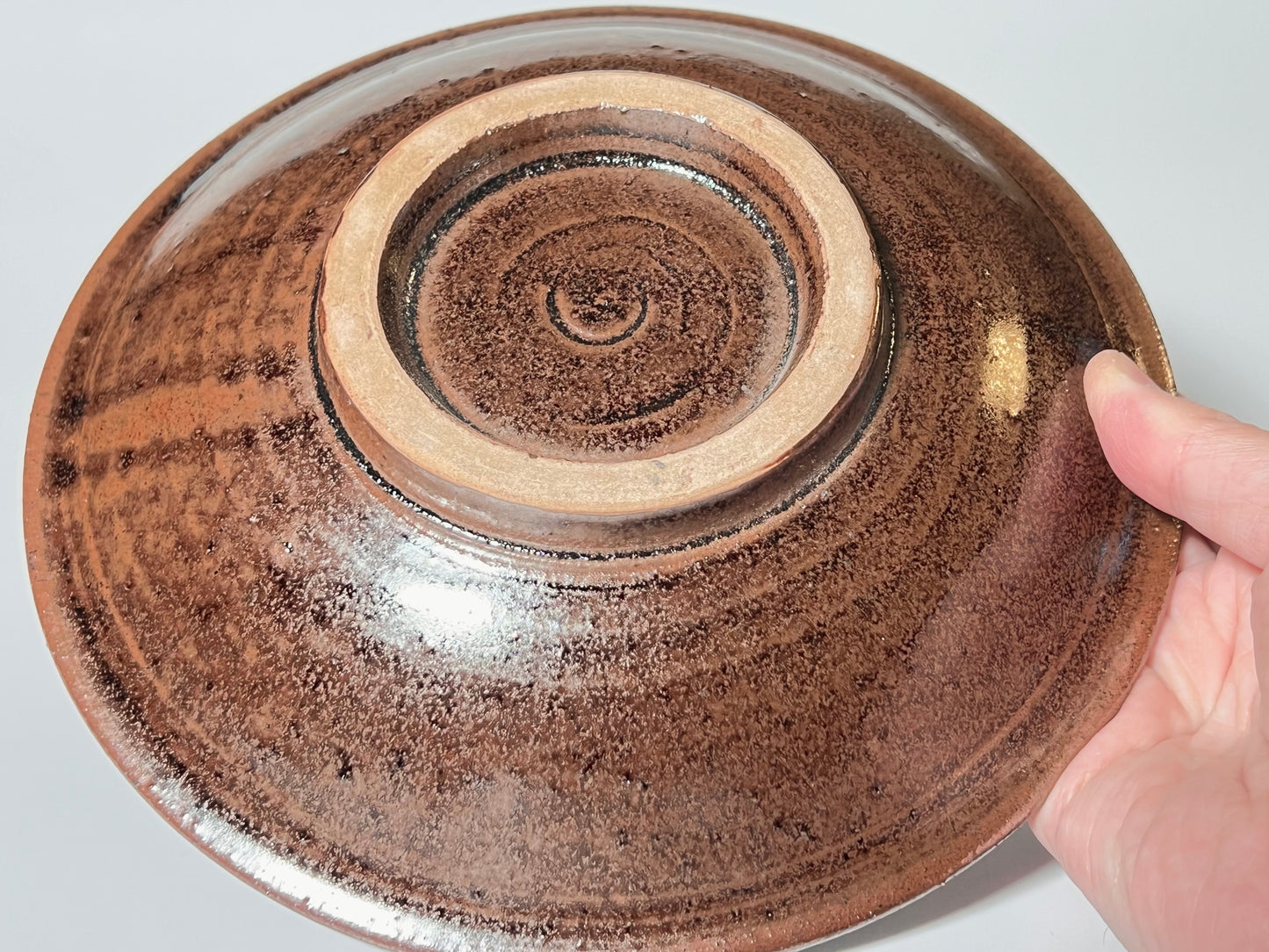 Kaori Sasaki (Noharaya) – Iron glaze 7 inch plate